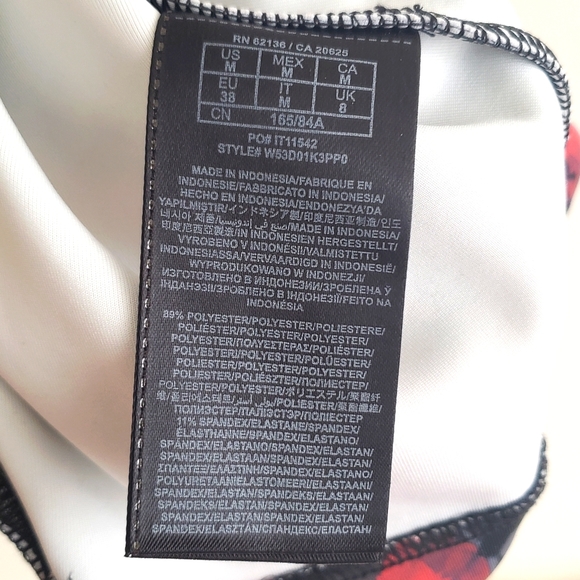 Guess Black, Pink and Red Floral Pencil Skirt - Picture 3 of 4